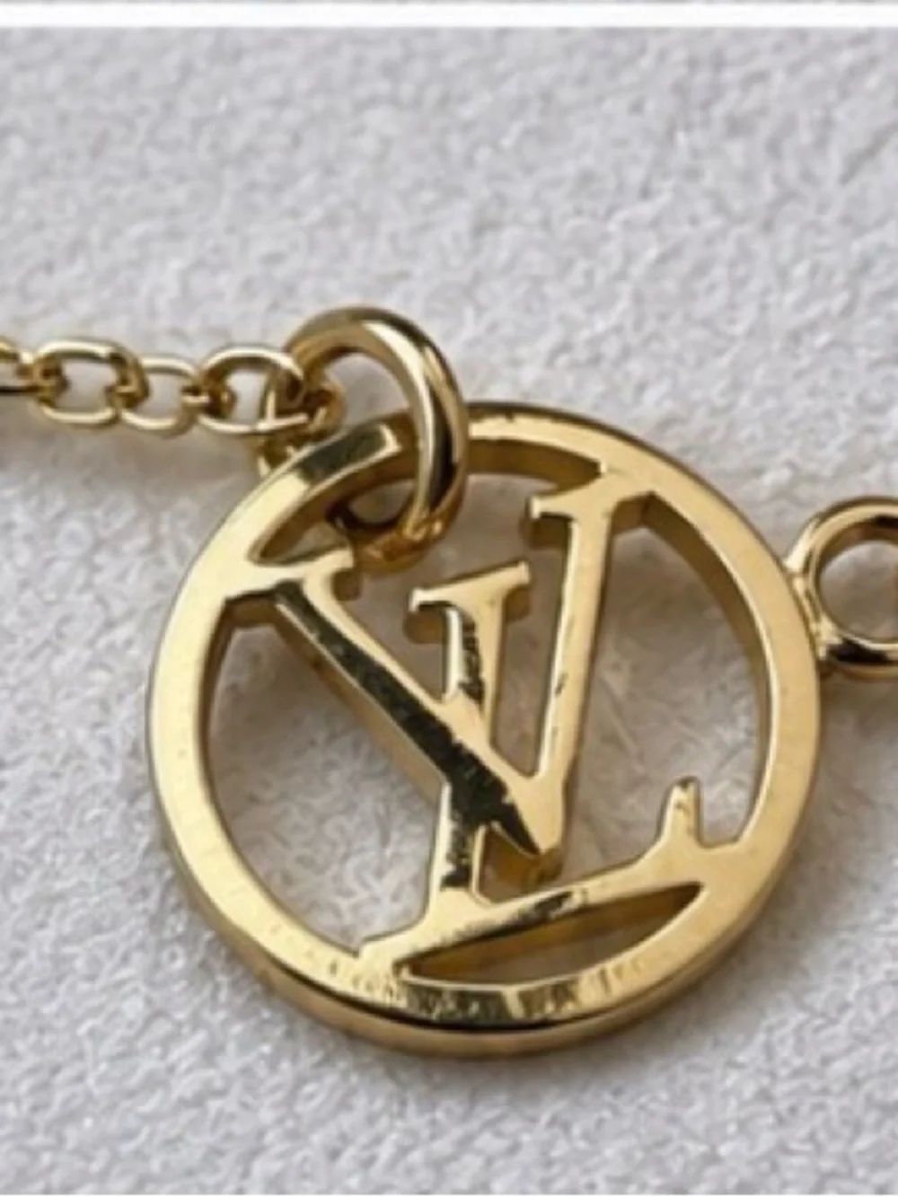 Louis Vuitton Two-Tone Tag Pendant Necklace - Gold & Silver - Picture 3 of 4